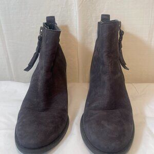 Nordstrom BP Black Leather Ankle Boot 58665 size 8 Chelsea Boot